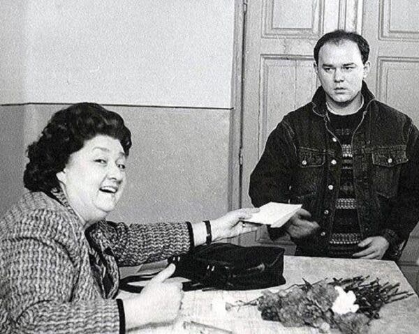 Tamara Buciuceanu si nepotul sau, Mihai Constantin