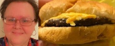 O femeie a ținut un burger în șifonier timp de 5 ani. Ce a observat când i-a dat folia la o parte