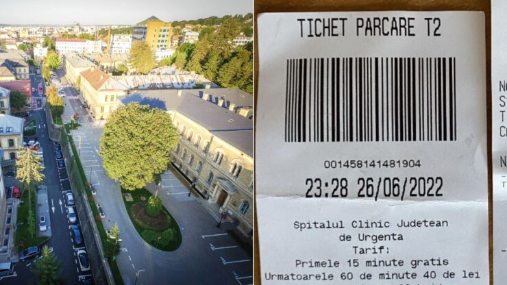„Rușine. Nu am fost acolo în vacanță!”. Cât a plătit un clujean parcarea la Spitalul Județean de Urgență Cluj-Napoca 25 Tichet parcare spital Cluj Napoca