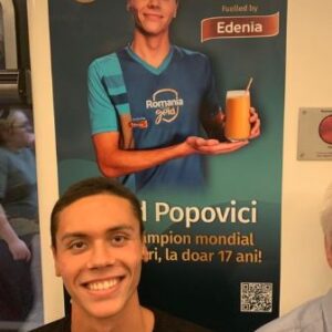 Iubita lui David Popovici, mesaj după ce acesta a devenit cel mai rapid înotător din lume la proba de 100 de metri liber 32 david popovici