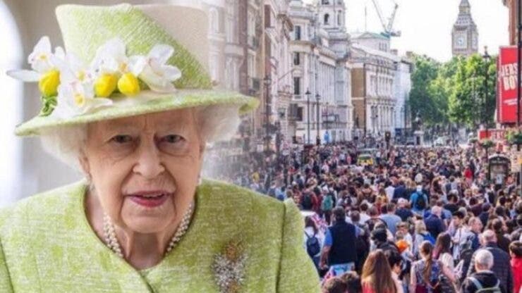Funeraliile Reginei Elisabeta a II-a: sicriul suveranei este dus la Westminster Hall. Regele Charles