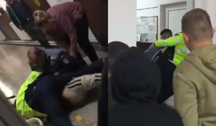 Scene halucinante într-o școală din România. Un elev a fost încătușat de polițiști, de față cu restul copiilor 25