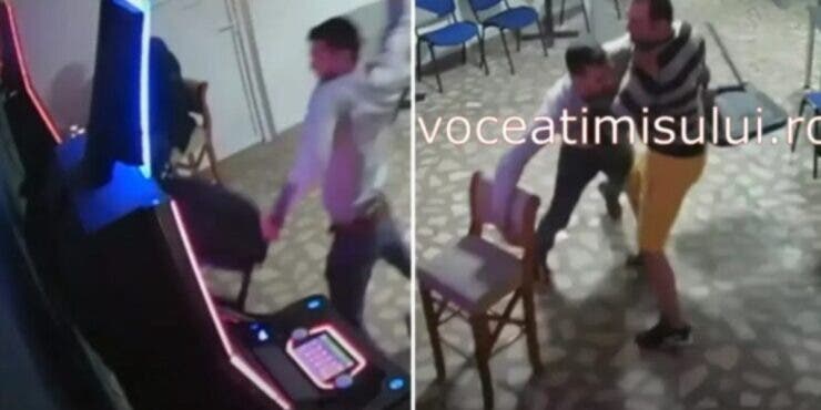 O femeie din Caraș-Severin a fost bătută de soț cu scaunul când s-a dus să-l ia de la păcănele. Doar polițiștii l-au putut opri pe bărbat din a mai lovi