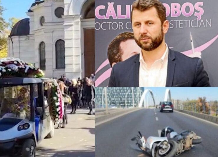Primele imagini de la înmormântarea lui Călin Doboș