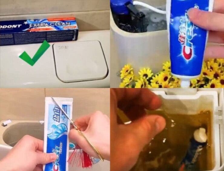 De ce se pune un tub de pastă de dinți în rezervorul de toaletă? Trucul pe care puțini îl știu