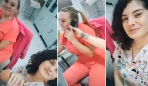 Două asistente medicale din Gorj s-au filmat pe ritmuri de manele în timpul programului VIDEO