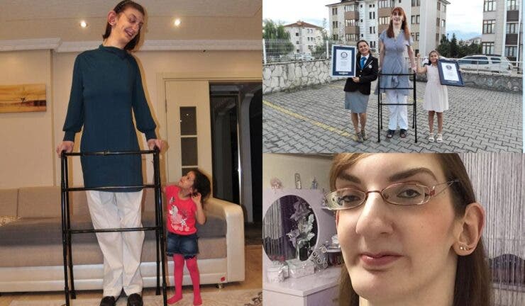 Cea mai înaltă femeie din lume măsoară peste 2,15 metri. Un avion a fost modificat pentru ca ea să zboare pentru prima dată