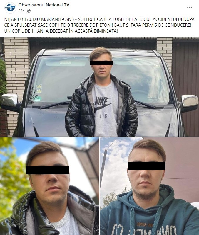 Cine e șoferul teribilist de 19 ani care a călcat 6 copii pe o trecere de pietoni din Petroșani? Tânărul nu avea permis, consumase băuturi alcoolice și a fugit de la locul accidentului 26 accident petrosani