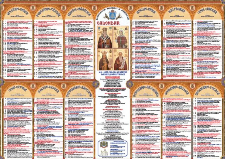 Zilele în care NU se fac nunți în anul 2023. Calendarul complet 25 calendar crestin ortodox 2023