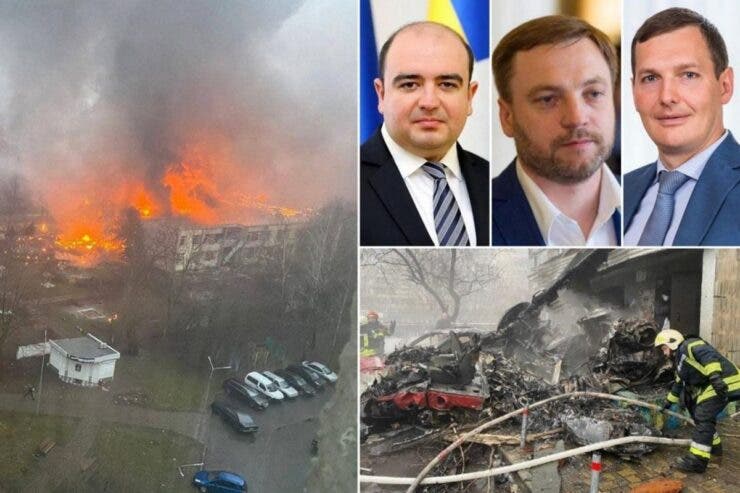 Ministrul de Interne al Ucrainei și adjunctul lui au murit după ce un elicopter s-a prăbușit, lângă Kiev. În total, sunt 18 morți, printre care și copii
