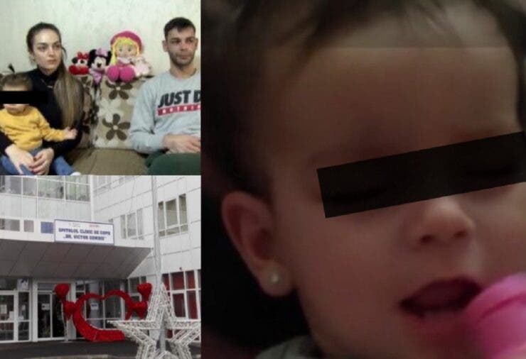 Ce s-a întâmplat cu fetița de un an după ce s-a ales cu corneea arsă la Spitalul Gomoiu