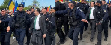 Ludovic Orban, atacat de protestatari