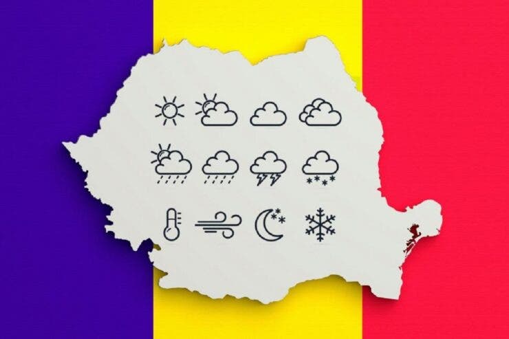 Vremea rea cuprinde România: Avertizări meteo de ninsori, ploi și vânt puternic