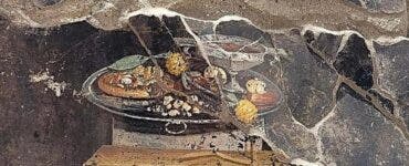 Descoperire arheologică în Pompei! O pictură cu pizza dezvăluie cât de veche este acest preparat