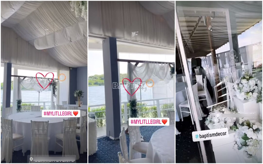 Daniela Crudu și-a botezat fiica! Invitații au rămas uimiți în momentul în care au văzut decorațiunile 26 daniela crudu