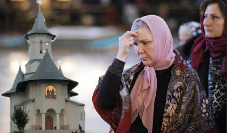 a face cruce in fata bisericii