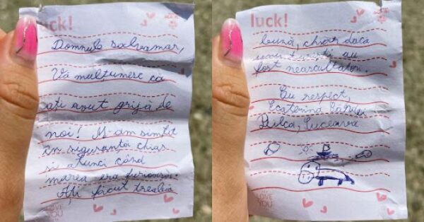 Aflată în vacanță cu părinții în Saturn, o fetiță i-a dat un bilet unui salvamar. Cuvintele micuței i-au inundat ochii de lacrimi: «Chiar dacă unii turiști au fost neascultători...» 26 bilet salvamar
