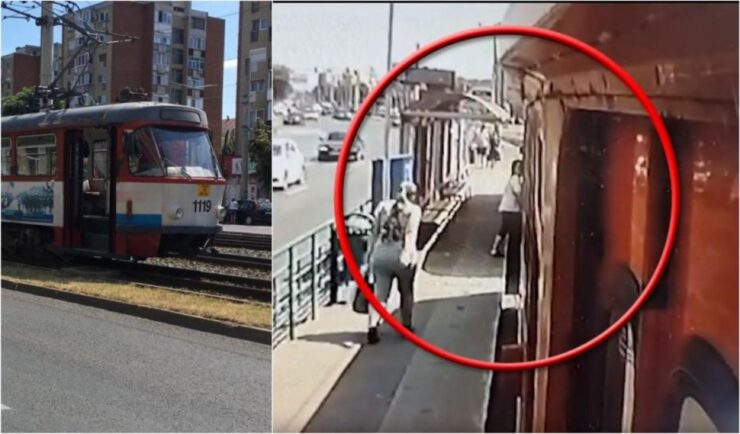Noi detalii în cazul femeii din Arad care și-a pierdut viața. Cobora din tramvai și ținea scaunul cu rotile al copilului | VIDEO 25 femeie din arad in tramvai