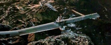 O dronă care avea atașat un dispozitiv exploziv, descoperită pe coasta Mării Negre în Bulgaria, în apropiere de Vama Veche