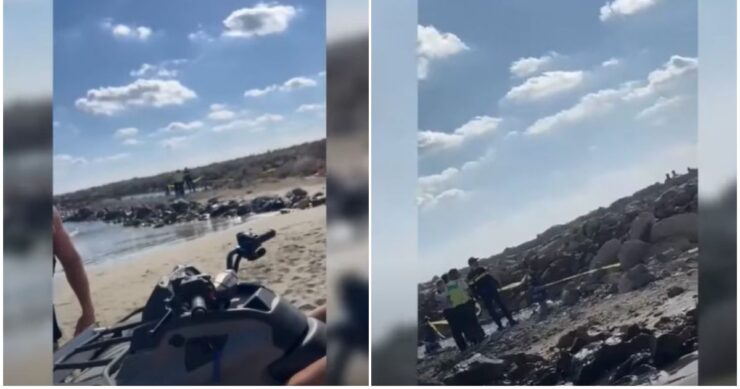 Primele declarații ale bărbatului care a descoperit un făt decedat pe o plajă din Eforie Nord: ”Era într-un săculeț menajer” 25 bebelus eforie nord