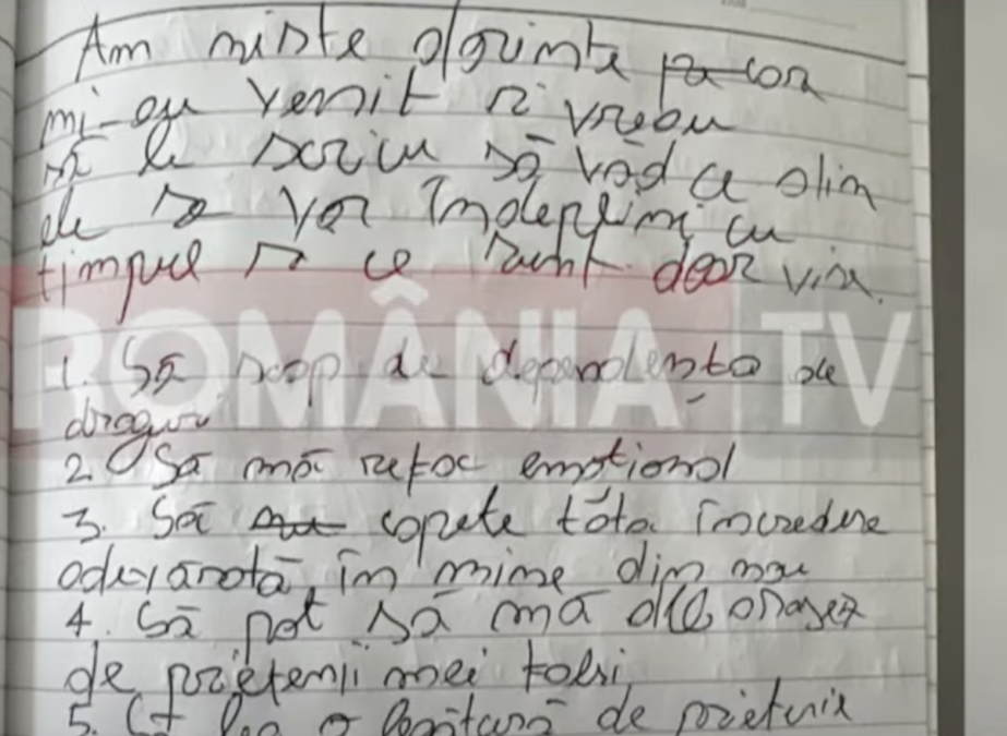 Ce a scris Vlad Pascu în jurnalul lui secret despre dependența de droguri? De ce voia să scape urgent de pastile și ce listă de dorințe avea 26 Ce a scris Vlad Pascu în jurnalul lui secret
