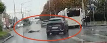  Cine este șoferul care a fugit după ce a spulberat o tânără pe o trecere de pietoni din Capitală? Niciun participant la trafic nu a sărit în ajutorul fetei VIDEO