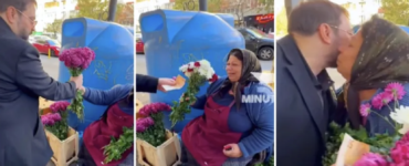 Florin Salam, gest uimitor pentru o vânzătoare de flori, la colț de stradă. Câți bani i-a dat pe un banal buchet de crizanteme: „Să fii sănătos, mamaie!” VIDEO