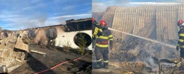 Ferma Dacilor a ars în întregime.