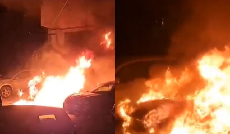 Atac mafiot la Iași. O mașină a fost incendiată și s-a făcut scrum 25 Atac mafiot la Iași.
