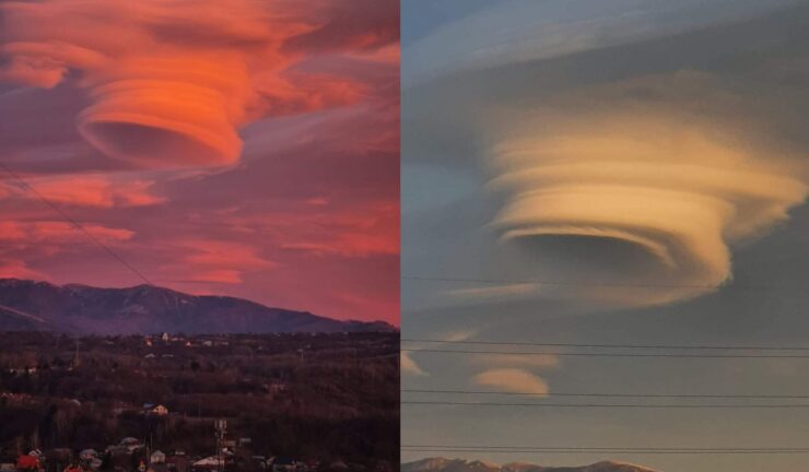 Imagini inedite cu norul OZN din România.
