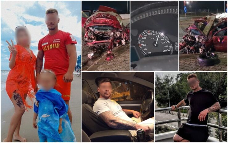Imagini terifiante cu George, salvamarul de 24 de ani din Constanța care și-a pierdut viața. Mașina lui s-a făcut praf în câteva secunde | VIDEO 25 accident Constanta