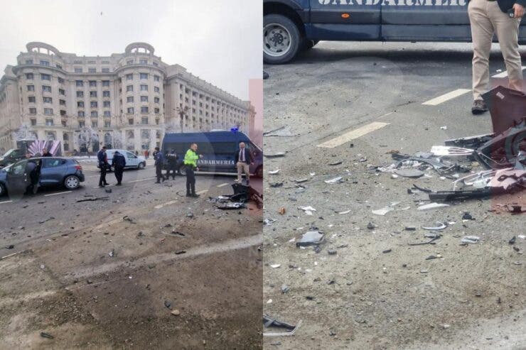 Grav accident rutier la Palatul Parlamentului.