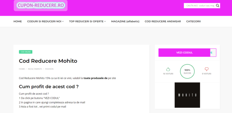Descoperă Cum Poți Economisi Cu „Cod Reducere Mohito” la Cumpărăturile Tale Online! 25
