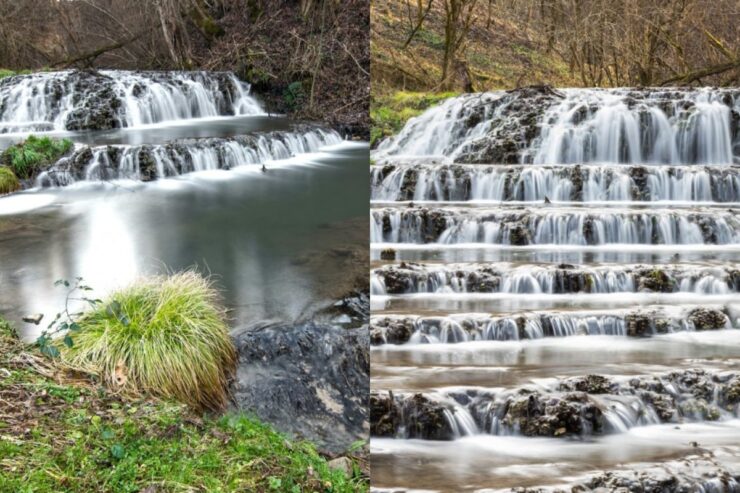 Loc unic în România. Cascada care curge în trepte 25 Imagini cu o cascadă uimitoare din Hunedoara.