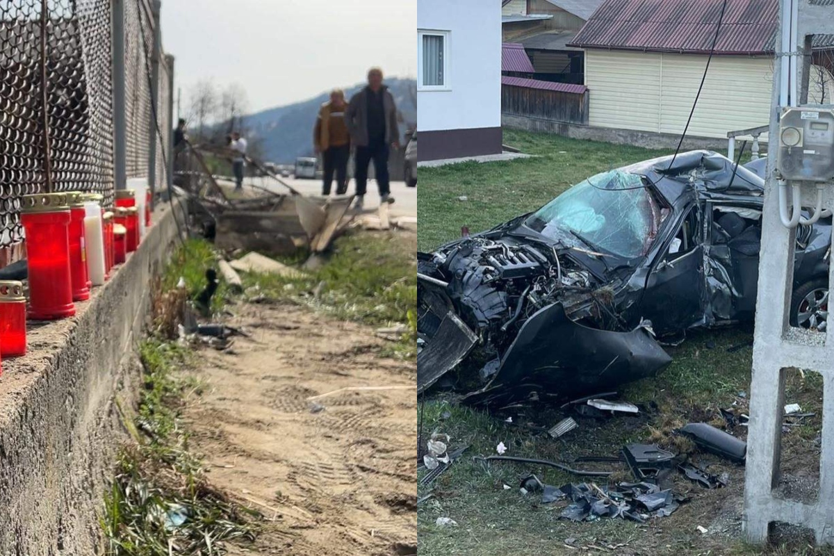 Accident rutier cumplit la Borca noaptea trecută.