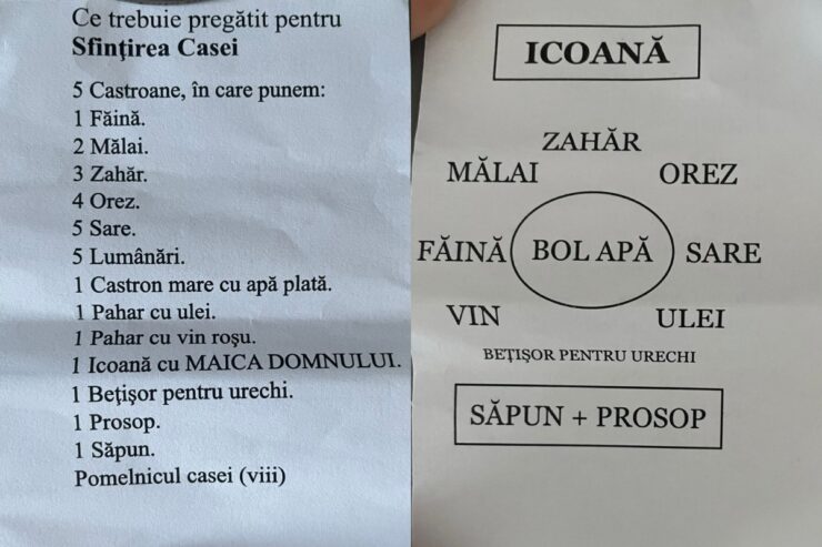 Lista cu produsele care sunt necesare la sfințirea casei. Sfeștaniile se săvârșesc în luna martie 25 Ce trebuie la sfințirea casei în 2024?!