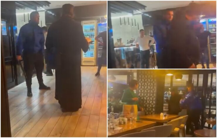 Incident șocant în Focșani! Un preot a fost bătut de un agent de pază dintr-un restaurant 25 agent de paza restaurant