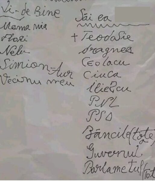Pomelnicul viral care agită internetul românesc: „Săi ea naiba" FOTO 26 pomelnic