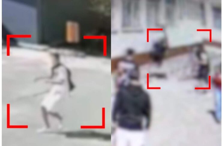 Primele imagini cu momentul în care elevul de la un liceu din București a fost înjunghiat. Ce au surprins camerele 25 atac la scoala