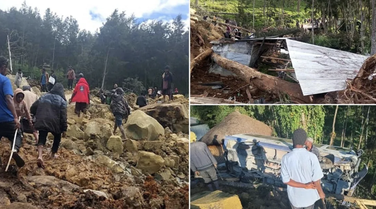Tragedie fără margini în Papua Noua Guinee: Peste 670 de morţi şi 150 de case îngropate după o alunecare de teren VIDEO