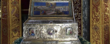 Brâul Maicii Domnului, așezat la biserica Sfântul Ilie-Ghencea din București. Sursă foto: doxologia.ro