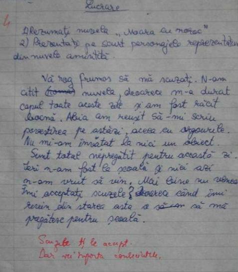 Ce a putut sa scrie un elev din Romania pe lucrarea de control! Ce reacție a avut profesoara 25