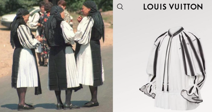 Louis Vuitton a intrat într-o controversă majoră cu comunitățile românești. Sursă foto: observatornews.ro