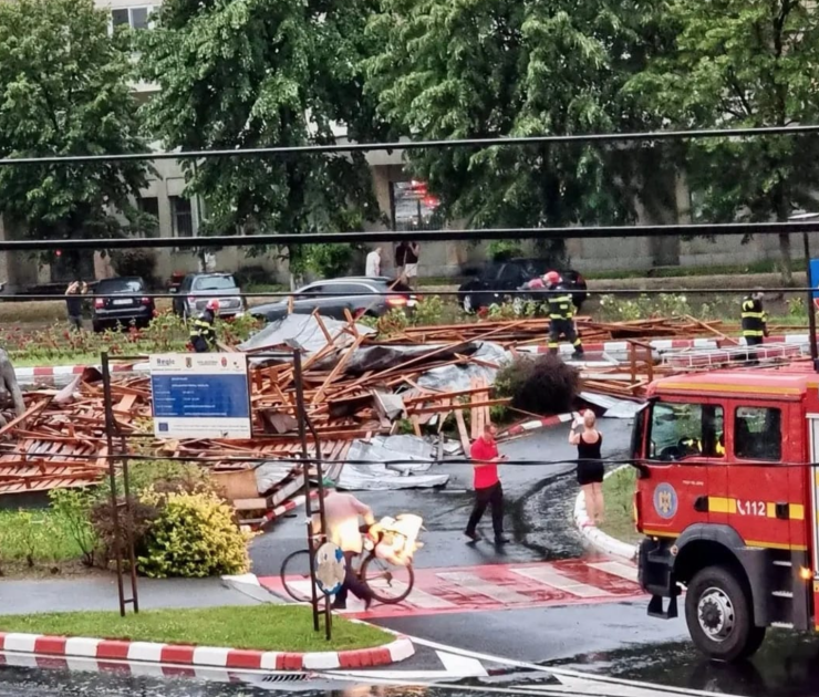 Grindina și ploile puternice au făcut prăpăd în România. Sursă foto: METEOPLUS