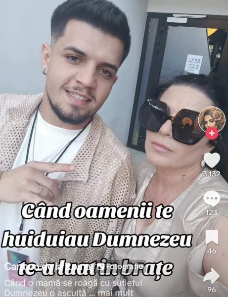 Cum și-a încurajat Carmen de la Roma fiul, pe Babașha, după ce a fost huduit de peste 60.000 de oameni. Sursă foto: TikTok