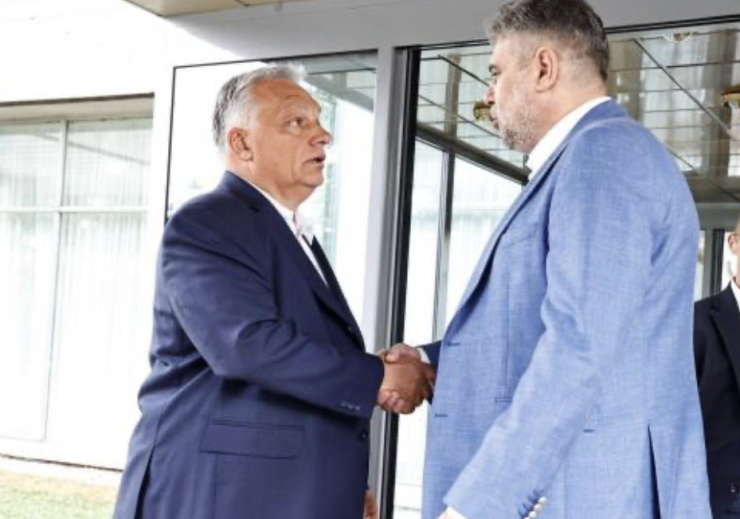 Cum a fost întâmpinat Viktor Orban de Marcel Ciolacu în România