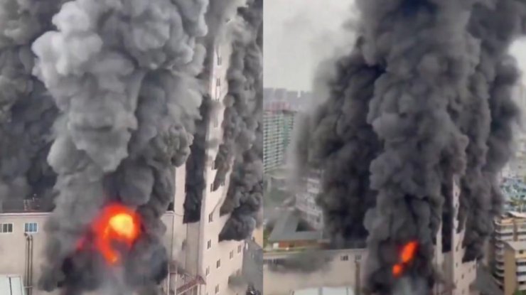 Incendiu devastator într-un mall. Cel puțin opt oameni și-au pierdut viața în timp ce multe alte victime au rămas blocate în interiorul clădirii 25 Incendiu devastator într-un mall din China. Sursă foto: X