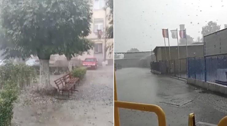 Imagini din Argeș și Dâmbovița, aflate sub Cod roșu de furtuni. Sursa foto: Facebook
