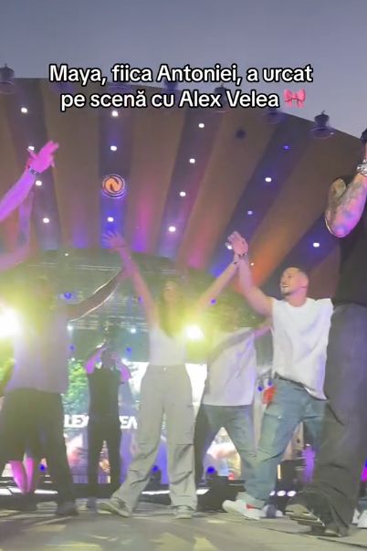 Show de senzație la Neversea | Maya, fiica Antoniei, a urcat pe scenă alături de Alex Velea. Adolescenta, în centrul atenției VIDEO 26 alex velea