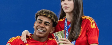 Lamine Yamal și iubita. Sursă foto: Nemzeti sport